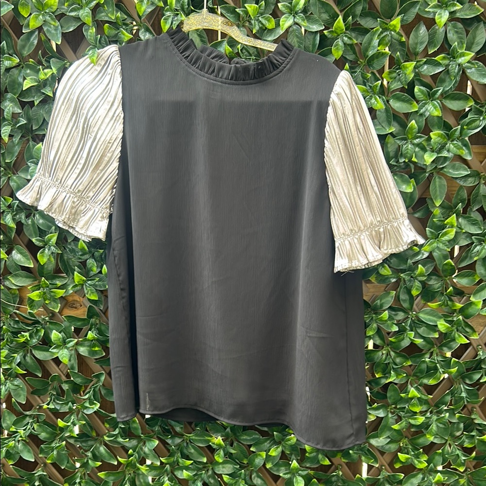 THML Black and Silver  Blouse